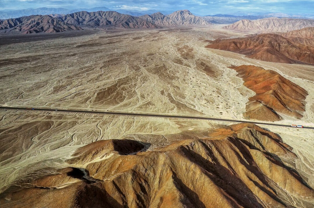 nazca lines aerial view