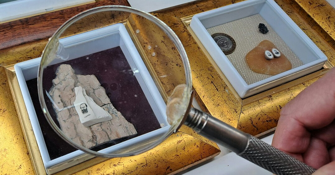 archaeologist studying artifacts